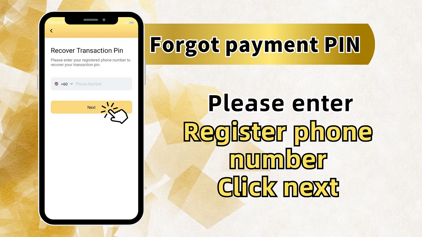 Change payment PIN flow at LUCKYTOWN